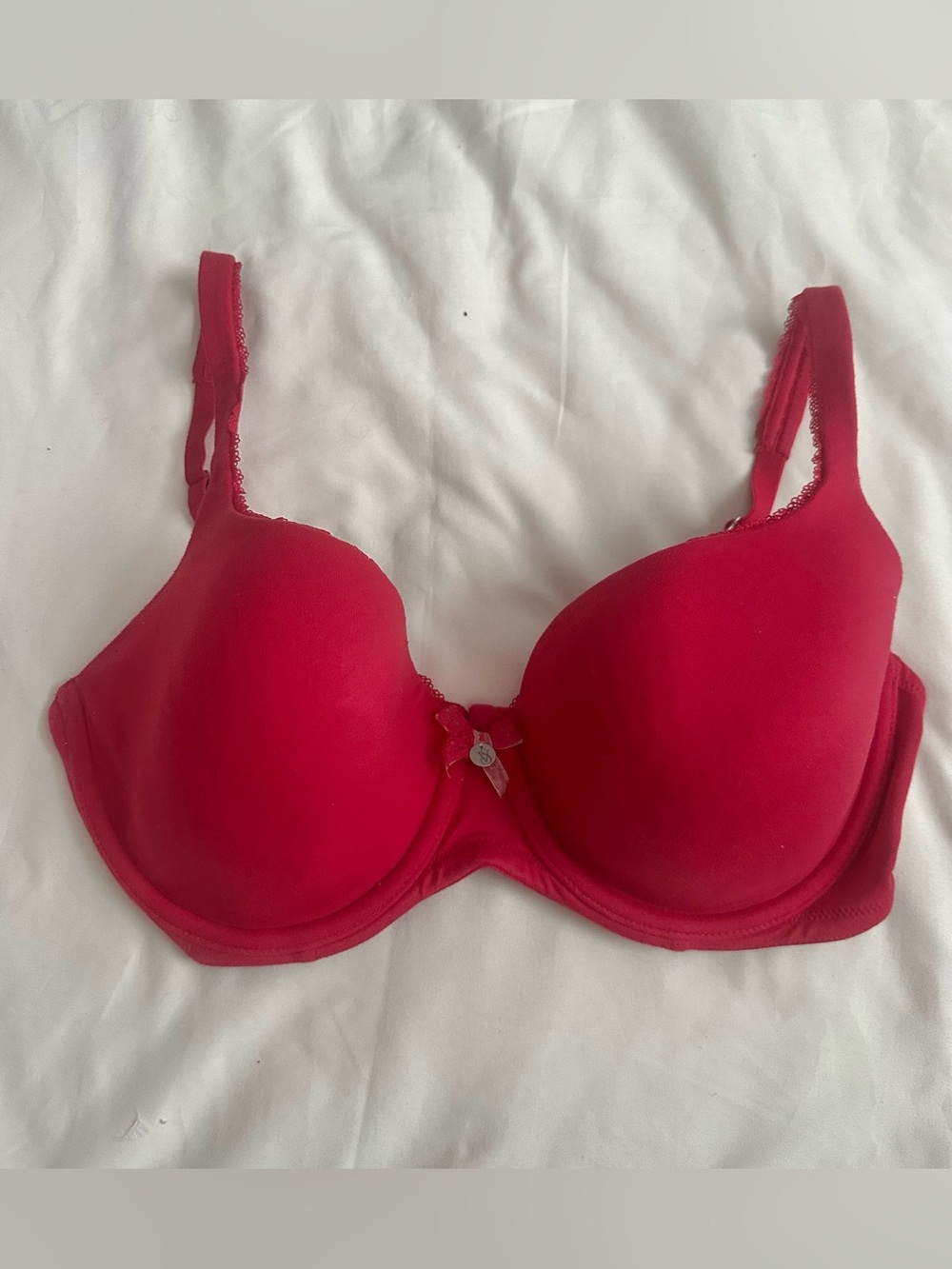 Victoria's Secret Red Padded T-Shirt Bra